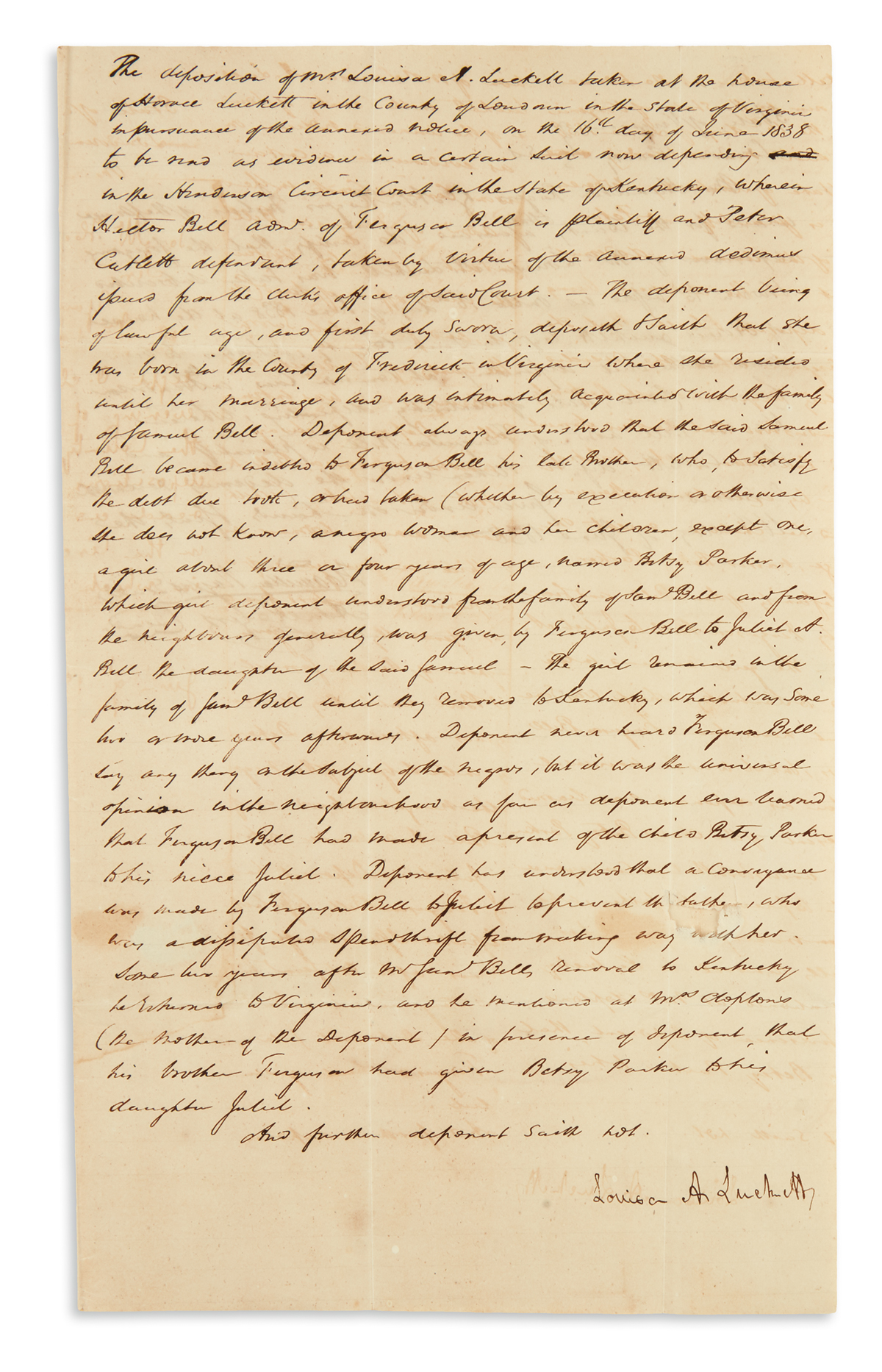 (SLAVERY AND ABOLITION.) Group of 11 slavery-related letters and documents.
